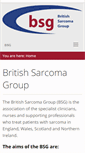 Mobile Screenshot of britishsarcomagroup.org.uk