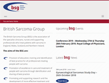 Tablet Screenshot of britishsarcomagroup.org.uk